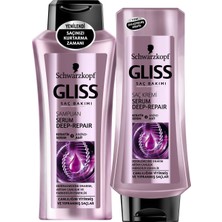 Gliss Serum Deep Repair Şampuan 360 ml + Serum Deep Repair Saç Kremi 360 ml