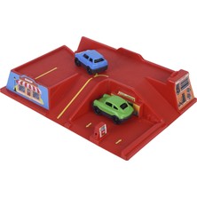 Zuzu Toys Kutulu Otopark Seti 3+ Yaş Kırmızı