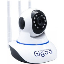 Gigoo Hd 360° 3 Antenli Hareket Sensörlü Ip Bebek Ve Güvenlik Kamerası
