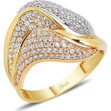 Lilarote Fantezi Altın Yüzük