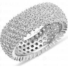 Lilarote Tamtur Beş Sıra Bombeli Yüzük