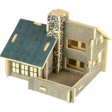 Piramigo 3D Ahşap Maket House Ev