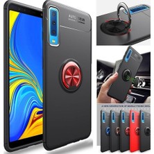 Case 4U Samsung Galaxy A50s / A30s / A50 Kılıf Autofocus Shockprof Ravel Yüzüklü Standlı Slikon Kapak Lacivert