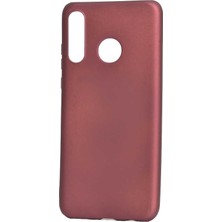 Case 4U Huawei P30 Lite Kılıf Klasik Mat Renkli Yumuşak Premier Silikon Koyu Mor