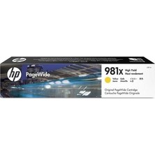 Hp 981X-L0R11A Sarı Kartuş Yüksek Kapasiteli