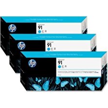 Hp 91-C9483A Mavi Kartuş 3Lü Paket