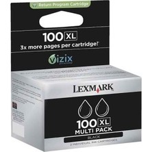 Lexmark 100XL-14N0848 Siyah Kartuş Yüksek Kapasiteli 2li