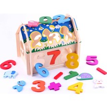 Learning Toys Math Wooden Blocks House