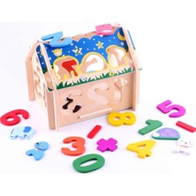 Learning Toys Math Wooden Blocks House