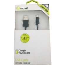 Muvit Micro USB Hızlı Şarj ve Data Kablosu