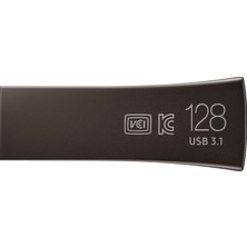 Samsung Bar Plus 128GB 300/50MB/s USB 3.1 USB Bellek Titan Gri MUF-128BE4/APC