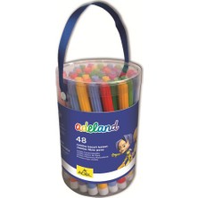 Adeland Jumbo Keçeli Kalem 48'li Pot