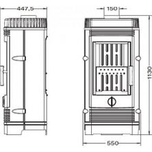 Invicta Gomont Döküm Odun Sobası  6158-44