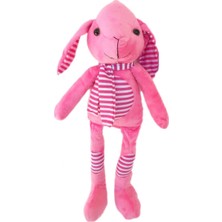 Oyuncak Toyz  Sevimli Tavşan Peluş 43  cm Kuzu Peluş Uyku Arkadaşım Pembe