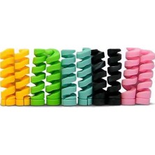 Crnada Micro USB - Type C - iPhone Uyumlu Kablo Spiral Kablo Koruyucu Pembe