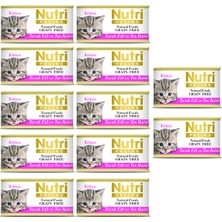 Nutri Feline Kitten Tavuk & Ton Balığı Konserve Yavru Kedi Maması 85 gr 12 Adet