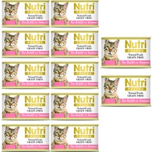 Nutri Feline Ton Balıklı & Somonlu Konserve Yetişkin Kedi Maması 85 gr 12 Adet
