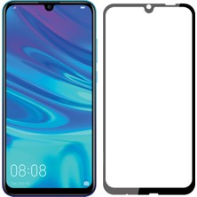 Case 4U Huawei P Smart 2019 Tam Kaplayan Tamperli Cam Ekran Koruyucu Curved Kırılmaz Kenar