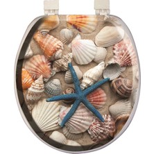 Softy Classic Yumuşak Desenli Klozet Kapağı Alt Kapak Beyaz