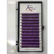 Kaşmir Kirpik Renkli 007 mm C Kıvrım Mix Boy Mor Renk