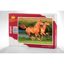 King Of Puzzle Atlar Ahşap Puzzle 2000 Parça (HV50-MM)