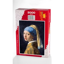 King Of Puzzle İnci Küpeli Kız /Johannes Vermeer Ahşap Puzzle 2000 Parça (KR50-MM)