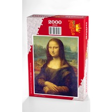 King Of Puzzle Mona Lisa / Leonardo da Vinci Ahşap Puzzle 2000 Parça (KR52-MM)