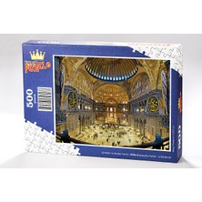 King Of Puzzle Ayasofya Camii - İç Görünüm Ahşap Puzzle 500 Parça (SY06-D)