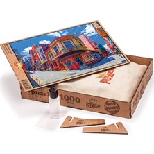 King Of Puzzle Balat Sokakları - İstanbul Ahşap Puzzle 1000 Parça (SK01-M)