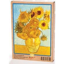 King Of Puzzle Bir Vazoda On İki Günebakan / Vincent Van Gogh Ahşap Puzzle 204 Parça (KR02-CC)