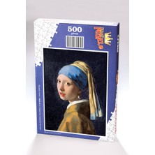 King Of Puzzle İnci Küpeli Kız - Johannes Vermeer Ahşap Puzzle 500 Parça (KR02-D)