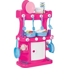 Pilsan Hamarat Pembe Ayaklı Mutfak Seti 43 Parça 2-7 Yaş Kız Çocuklar İçin Eğlenceli Oyun