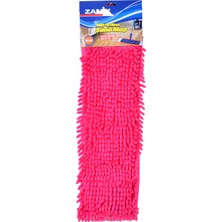 Zanix 3282 Nemli Makarna Mop Ucu - Mikrofiber Şönil Paspas Yedeği 50 cm Pembe