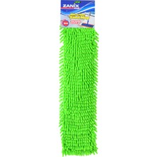 Zanix Nemli Makarna Mop Ucu Mikrofiber Şönil Paspas Yedeği 60 cm Yeşil