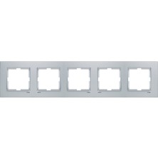 Viko Artline Novella Beşli Çerçeve - Metalik Beyaz