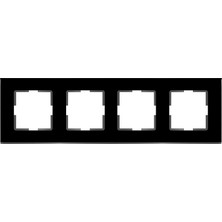 Viko Artline Novella Dörtlü Çerçeve - Siyah