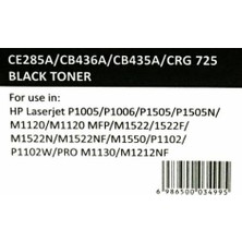 Hp 85A Siyah Muadil Toner (Çipli) Newmark Ce285A