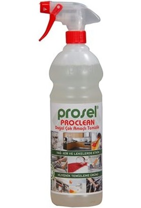 Prosel Proclean Doğal Amaçlı Temizlik Yağ Kir Ve Lekelerde Etkin Hijyenik Temizleme Ürünü