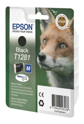 Epson T1281-C13T12814020 Siyah Kartuş