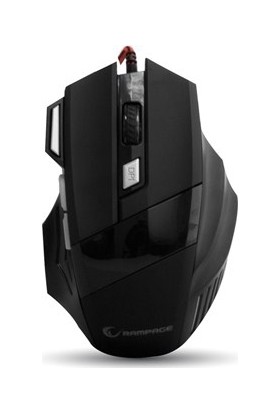 Rampage KM-R1 Siyah Kablolu Aydınlatmalı Standart OyuncuKlavye Mouse Set (14245)