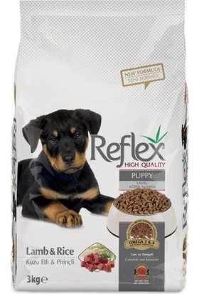 Reflex Puppy Lamp&Rice Kuzu Etli & Pirinçli Yavru Köpek Maması 3 Kg