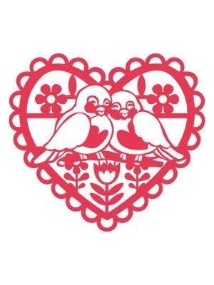 Divahome Sevgililer Gününe Özel 2Li Servis Altlığı 16 Parça