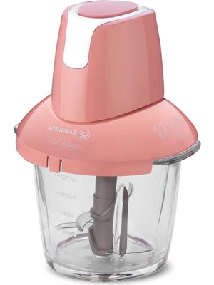 Korkmaz A460-06 Pro Magic 4 Bıçaklı Pembe/Krom Cam Doğrayıcı