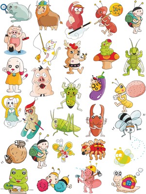 Sticker Master Hayvanlar-2 Çocuk Odası Sticker Oto Motor Pc Etiket