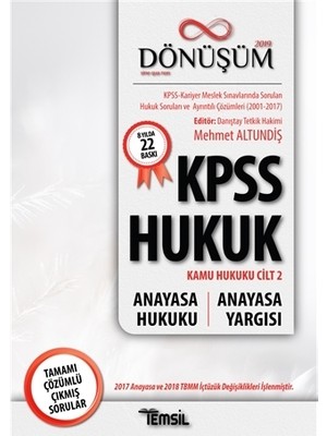 Dönüşüm- Anayasa Hukuku-Anayasa Yargısı - Mehmet Altundiş