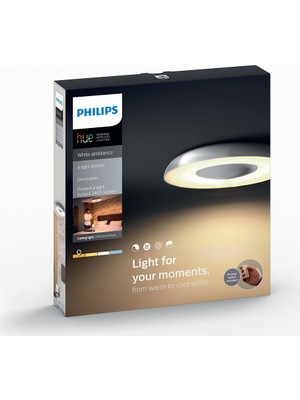 Philips Hue White Ambiance Still Aluminium 2400 Lm 32W Tavan Lambası 915005402601