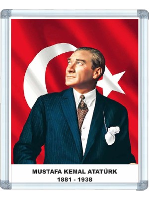 Abc 50X70 Cm Alüminyum Çerçeve Atatürk Portresi