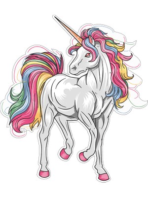 Ega Unicorn Çocuk Odası Duvar Sticker