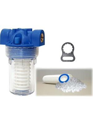 Aquafer 534 Ys4 Siliphos Filtre 3/4 İnc 100 Micron Yıkanabilir Kireç Önleyici Filtre