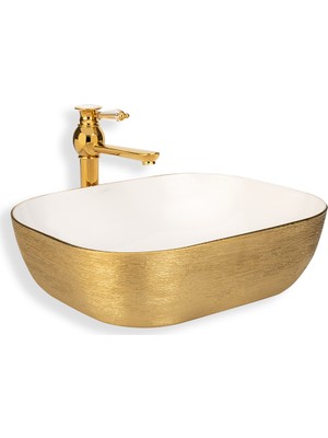 Lena E-5003A Tezgah Üstü Özel Seri Porselen Lavabo